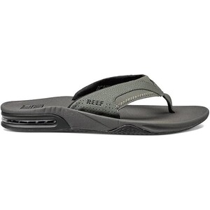 2024 Reef Mens Fanning Flip Flops CI7072 - Grey / Black